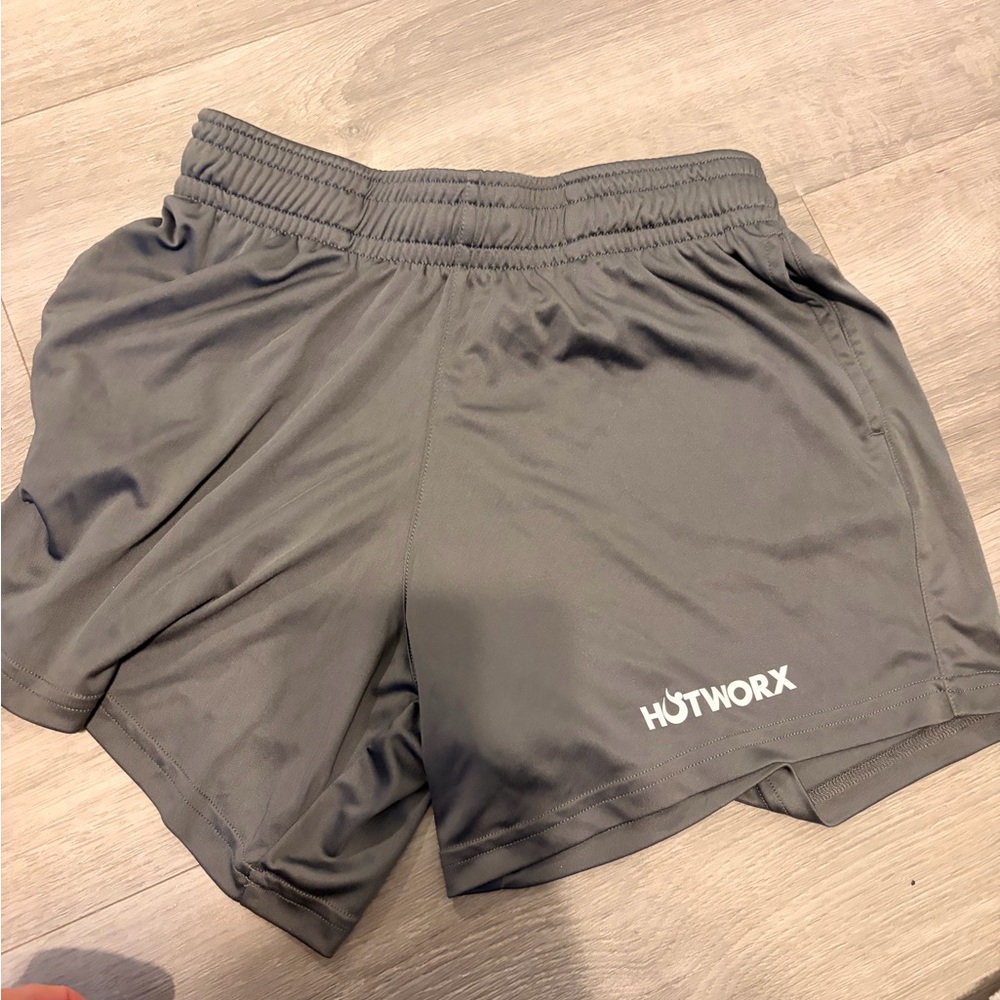 Gray Polyester Athletic Shorts Size Small